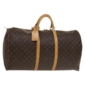 LOUIS VUITTON Monogram Keepall 60 Boston Bag M41422 LV Auth 132715